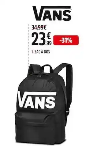Intersport Sac à dos vans offre
