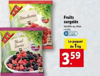 Lidl Fruits surgelés offre