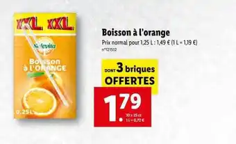 Lidl Boisson à l'orange offre