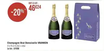 Champagne brut demoiselle vranken