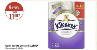 Casino Supermarchés Papier toilette coussiné kleenex offre