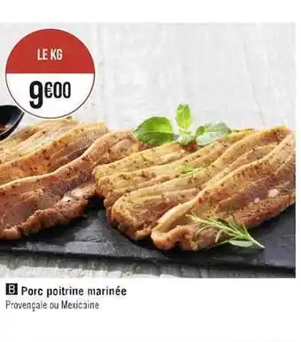 Casino Supermarchés Porc poitrine marinée offre
