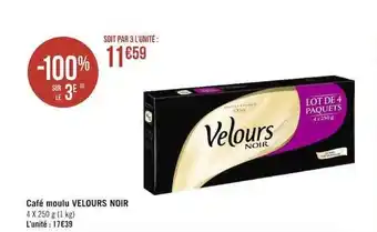 Casino Supermarchés Café moulu velours noir offre