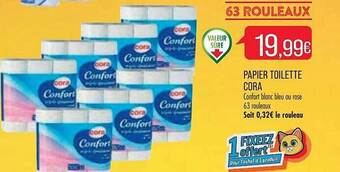 Match Papier toilette cora offre