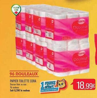Match Papier toilette cora offre