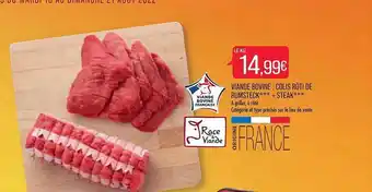 Match Viande bovine: colis rôti de rumsteck offre