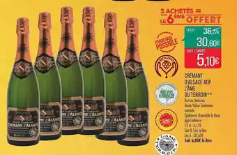 Match Crémant d'alsace aop l'âme du terroir offre