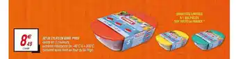 Netto Set De 3 Plats En Verre Pyrex offre