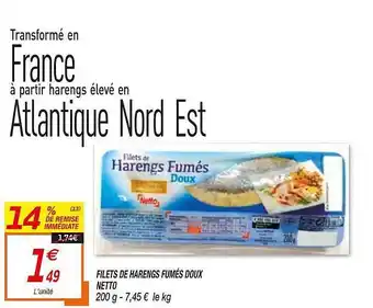 Netto Filets De Harengs Fumés Doux Netto offre