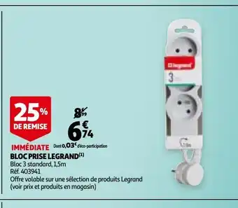 Auchan Bloc prise legrand(1) offre