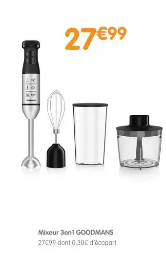 Goodmans mixeur 3en1