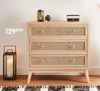 b&m Commode 3 tiroirs offre