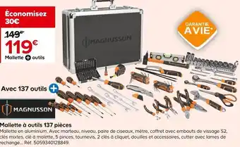 Magnusson mallette à outils 137 pièces