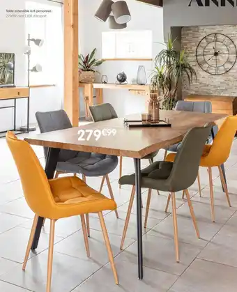 b&m Table extensible 6/8 personnes offre