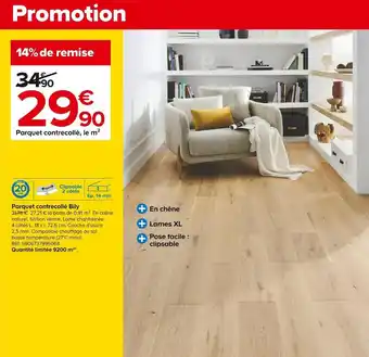 Castorama Parquet contrecollé bily offre