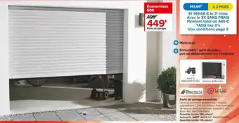 Castorama Protecta porte de garage enroulable offre