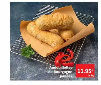 Andouillettes de bourgone pannées