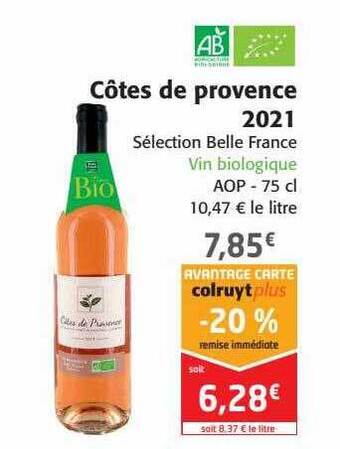 Colruyt Côtes de provence offre