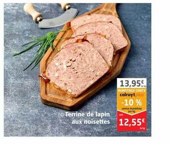 Colruyt Terrine de lapin aux noisettes offre