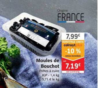 Colruyt Moules de bouchot offre