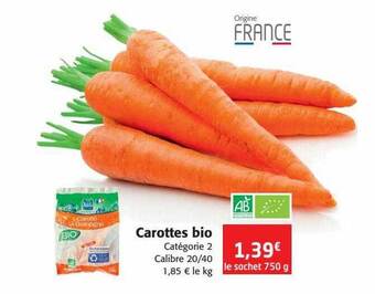 Colruyt Carottes bio offre