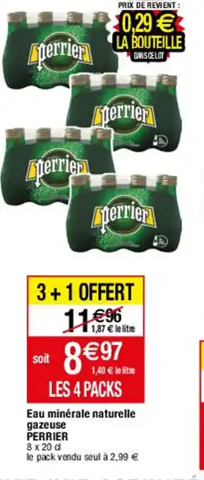Migros Perrier Eau Minérale Naturelle Gazeuse offre