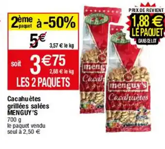 Migros Menguy's Cacahuètes grillées et salées offre