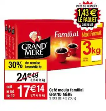 Migros Grand' Mère Café moulu familial Café offre