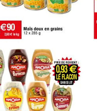 Migros Amora sauce burger offre