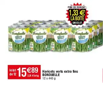 Migros Haricots Verts Extra Fins Bonduelle offre
