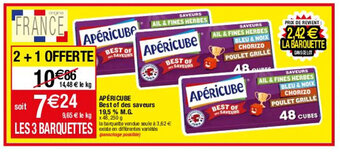 Apéricube best of des saveurs 19,5 % M.G.