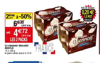 Migros Le Viennois Chocolat Nestlé offre