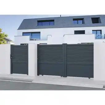 Brico Dépôt Portail aluminium coulissant "lago" 3 m(2) offre