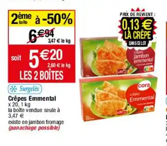 Migros Crépes emmental offre