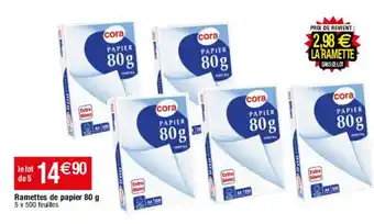 Migros Ramettes de papier 80 g offre