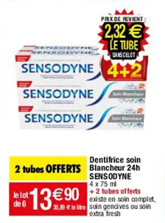 Migros Dentifrice soin blancheur 24h sensodyne offre