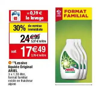Migros Lessive Liquide Original ARIEL offre