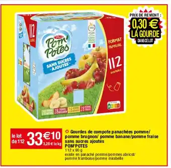 Migros Gourdes de compote panachees pomme offre
