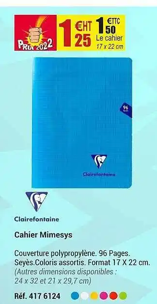 Cahier mimesys