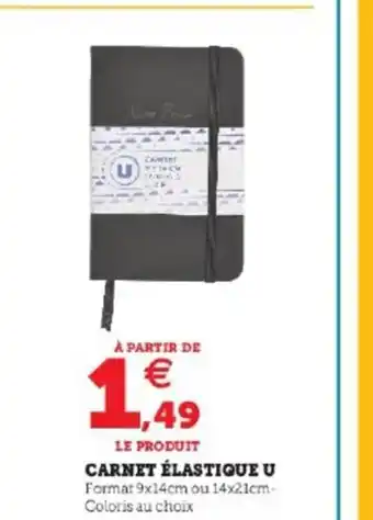 Super U Carnet elastique u offre