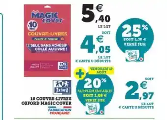 10 couvre-livres oxford magic cover