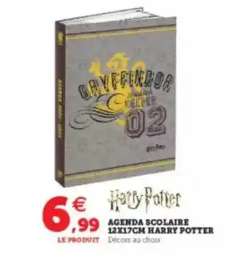 Hyper U Agenda scolaire harry potter offre