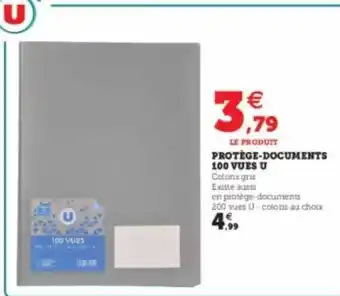 Hyper U Protège-documents 100 vues u offre