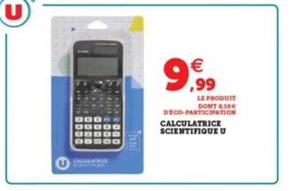 Hyper U Calculatrice scientifique u offre