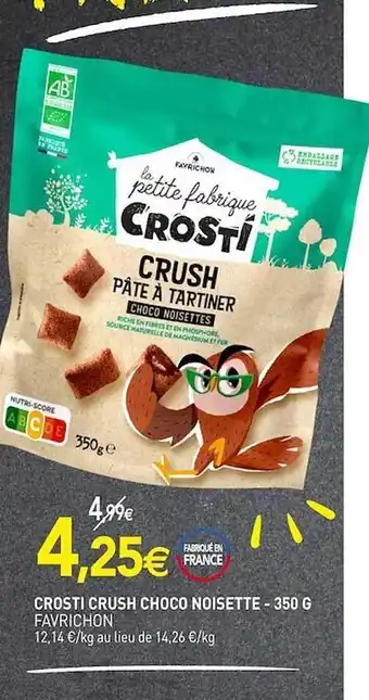 naturéO Crosti crush choco noisette offre
