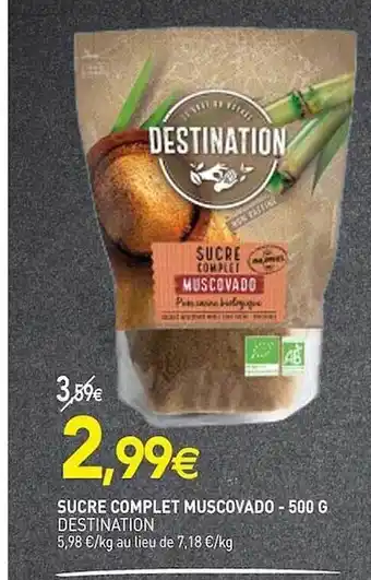 naturéO Sucre complet muscovado offre