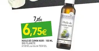 naturéO Huile de cumin noir bio planete offre