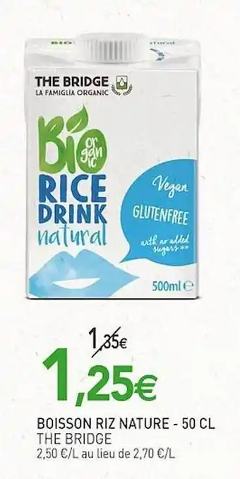 naturéO Boisson riz nature the bridge offre