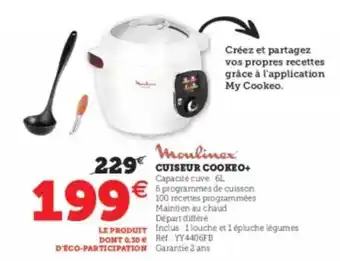 Super U Cuiseur cookeo+ moulinex offre