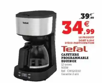 Cafétiere programmable equinox tefal